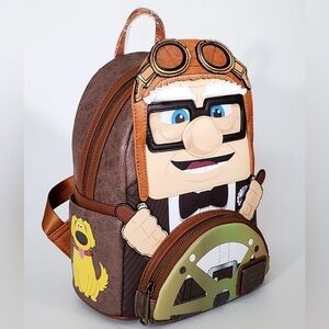 Loungefly Disney Parks Pixar Up - Carl Pilot Mini Backpack - Exclusive - New!
